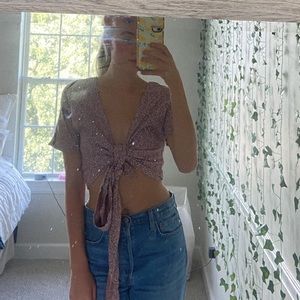 Princess Polly Cropped Tie Top 💖